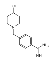 4-(4-羟基哌啶-1-甲基)-苯甲脒结构式