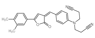 3-[2-cyanoethyl-[4-[[5-(3,4-dimethylphenyl)-2-oxo-3-furylidene]methyl]phenyl]amino]propanenitrile picture