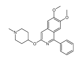 6,7-dimethoxy-3-(1-methylpiperidin-4-yl)oxy-1-phenylisoquinoline Structure