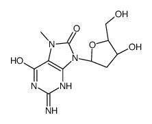 2-amino-9-[(2R,4S,5R)-4-hydroxy-5-(hydroxymethyl)oxolan-2-yl]-7-methyl-3H-purine-6,8-dione Structure