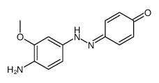 4-[(4-amino-3-methoxyphenyl)hydrazinylidene]cyclohexa-2,5-dien-1-one Structure