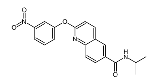 2-(3-nitrophenoxy)-N-propan-2-ylquinoline-6-carboxamide Structure