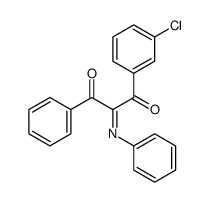 Propane-1,3-dione, 1-(3-chlorophenyl)-2-(phenylimino)-3-phenyl-结构式