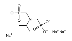 trisodium hydrogen [[(1-methylethyl)imino]bis(methylene)]bisphosphonate structure