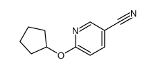 6-cyclopentyloxy-pyridine-3-carbonitrile结构式