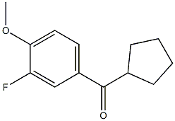 cyclopentyl-(3-fluoro-4-methoxyphenyl)methanone Structure