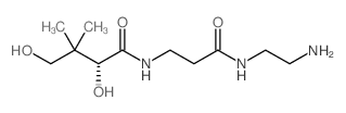 (R)-n-(3-((2-氨基乙基)氨基)-3-氧代丙基)-2,4-二羟基-3,3-二甲基丁酰胺结构式