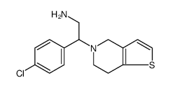 Thieno[3,2-c]pyridine-5(4H)-ethanamine, β-(4-chlorophenyl)-6,7-dihydro Structure