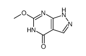 6-Methoxy-1H-pyrazolo<3,4-d>pyrimidin-4(5H)-on结构式