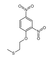 1-(2-methylsulfanylethoxy)-2,4-dinitrobenzene结构式