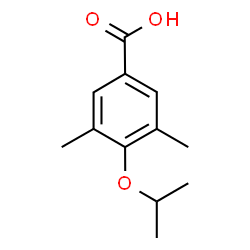 3,5-Dimethyl-4-isopropoxybenzoic acid结构式