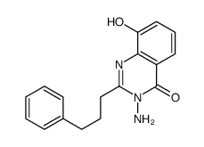 4(3H)-Quinazolinone,3-amino-8-hydroxy-2-(3-phenylpropyl)- Structure