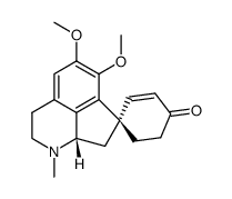 (1S)-2',3',8',8'aβ-Tetrahydro-5',6'-dimethoxy-1'-methylspiro[2-cyclohexene-1,7'(1'H)-cyclopenta[ij]isoquinoline]-4-one Structure