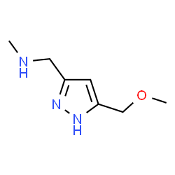 1-(5-(methoxymethyl)-1H-pyrazol-3-yl)-N-methylmethanamine结构式