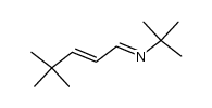 (E)-N-((E)-4,4-dimethylpent-2-en-1-ylidene)-2-methylpropan-2-amine结构式