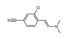 3-chloro-4-[2-(dimethylamino)vinyl]benzonitrile结构式