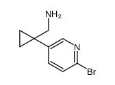 [1-(6-bromopyridin-3-yl)cyclopropyl]methanamine Structure