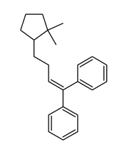 (4-(2,2-dimethylcyclopentyl)but-1-ene-1,1-diyl)dibenzene Structure