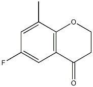 6-FLUORO-8-METHYLCHROMAN-4-ONE structure