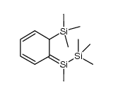 1,1,1,2-tetramethyl-2-(6-(trimethylsilyl)cyclohexa-2,4-dien-1-ylidene)disilane结构式