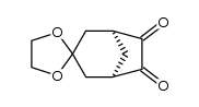 Spiro[bicyclo[3.2.1]octan-3,2'-[1,3]dioxolan]-6,7-dion结构式