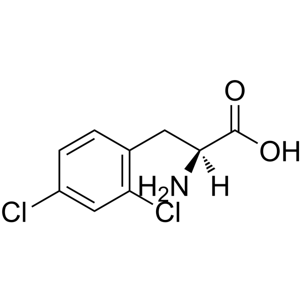 3,4-Dichlorophenylalanine Structure