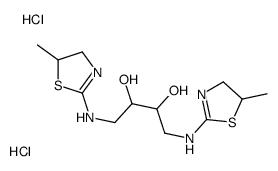 1,4-bis[(5-methyl-4,5-dihydro-1,3-thiazol-2-yl)amino]butane-2,3-diol,dihydrochloride结构式