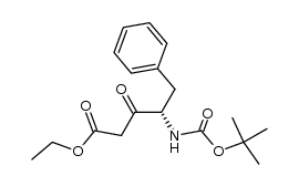 N-Boc-β-keto-γ-phenylalanine结构式