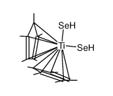 bis(η5-pentamethylcyclopentadienyl)titanium bis(hydroselenide) Structure