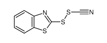 benzothiazole-2-sulfenyl thiocyanate Structure