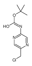 tert-butyl N-[5-(chloromethyl)pyrazin-2-yl]carbamate Structure