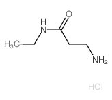 3-Amino-N-ethylpropanamide hydrochloride结构式