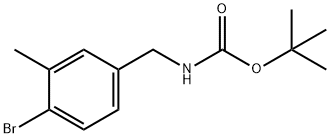 N-Boc-4-bromo-3-methyl-benzylamine structure