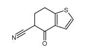 5-cyano-6,7-dihydrobenzo[b]thiophen-4(5H)-one Structure