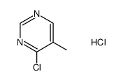 4-Chloro-5-methyl-pyrimidine hydrochloride结构式