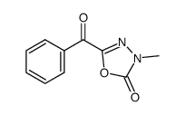 5-benzoyl-3-methyl-1,3,4-oxadiazol-2-(3H)-one结构式