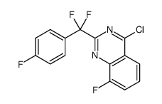 4-chloro-2-[difluoro-(4-fluorophenyl)methyl]-8-fluoroquinazoline Structure