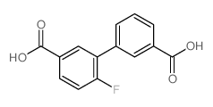 3-(5-羧基-2-氟苯基)苯甲酸结构式