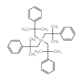 Stannane,tetrakis(2-methyl-2-phenylpropyl)- structure