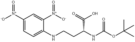 (2R)-4-(2,4-dinitroanilino)-2-[(2-methylpropan-2-yl)oxycarbonylamino]butanoic acid结构式