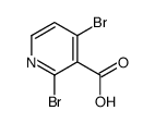 2,4-Dibromonicotinic acid structure