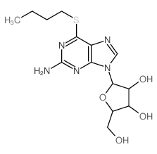 Guanosine,6-S-butyl-6-thio- (9CI)结构式