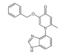 1-(1H-benzimidazol-4-yl)-5-(benzyloxy)-2-methylpyridin-4(1H)-one结构式