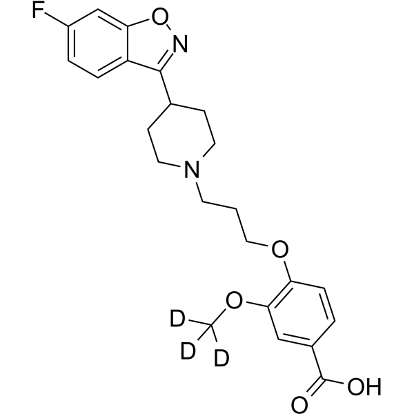 Iloperidone Carboxylic Acid-d3 Structure