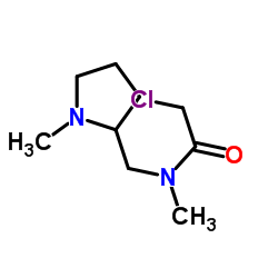 2-Chloro-N-methyl-N-[(1-methyl-2-pyrrolidinyl)methyl]acetamide Structure