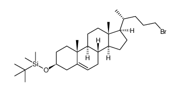 (3β)-24-Bromo-3-[(tert-butyl)dimethylsilyloxy]-chol-5-ene structure