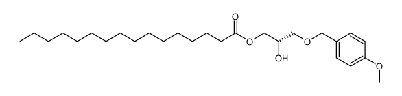 3-O-(p-methoxybenzyl)-1-O-palmitoyl-sn-glycerol结构式