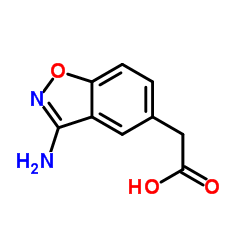 (3-Amino-1,2-benzoxazol-5-yl)acetic acid结构式