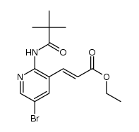 ethyl 3-(5-bromo-2-pivalamidopyridin-3-yl)acrylate Structure