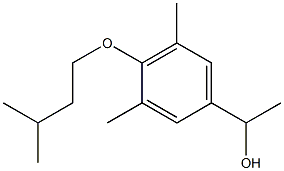 1-[3,5-dimethyl-4-(3-methylbutoxy)phenyl]ethanol Structure